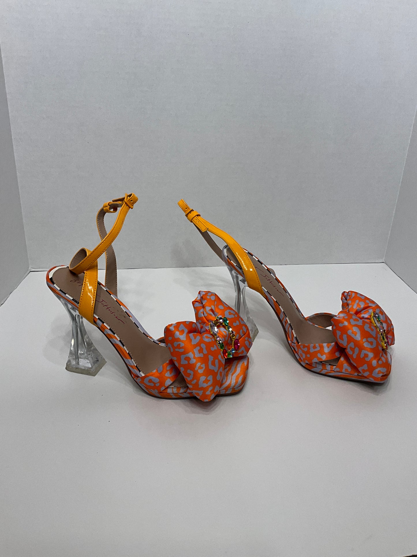 Betty Johnson women OLLIE pretty girl with large puppy bow pumps ￼